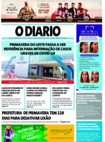 Capa do Jornal O Diário